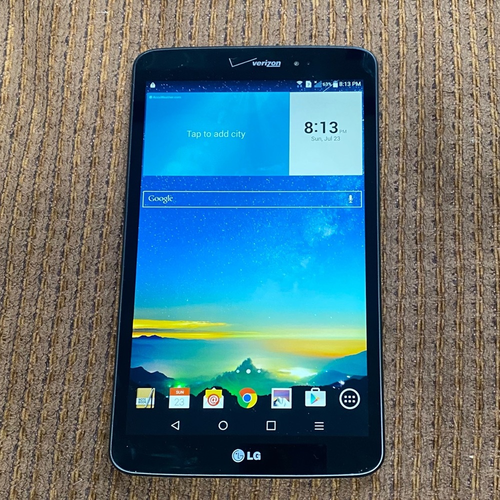 LG tablet
